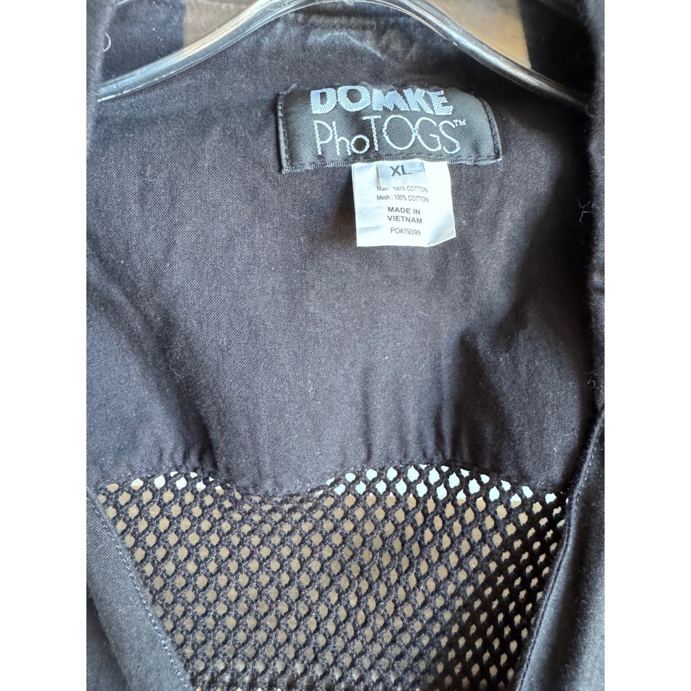 Domke PhoTOGS Photography Vest XL Black Cotton Mesh Utility Cargo Multi-Pocket - Picture 3 of 4
